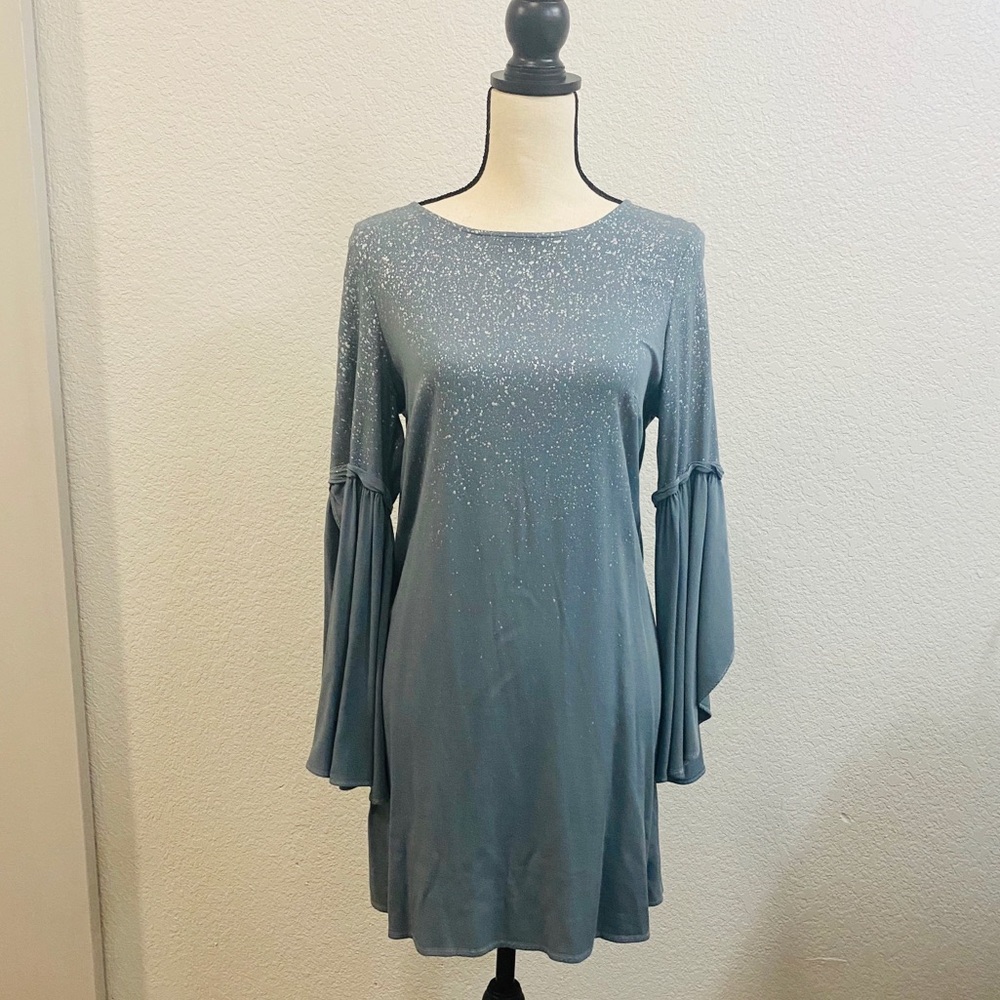 Michael Stars Chrome Speckle Cascading Dress